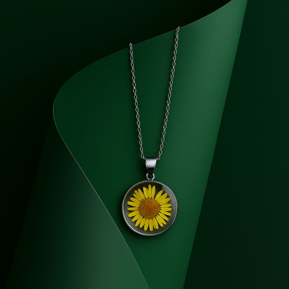 Sunshine Bloom Resin Pendent